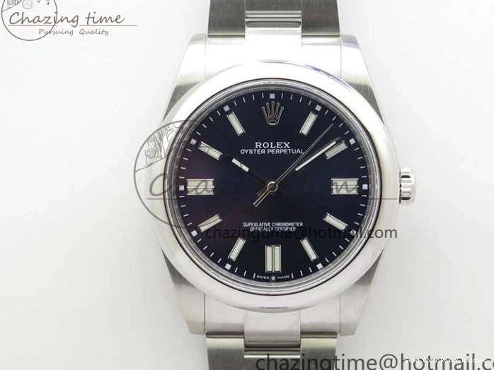 Best AAA Replica Sites Bracelet Best Blue 124300 Edition 41mm 2693 Upgraded Perpetual BP Oyster on Maker Dark Dial SS 1103